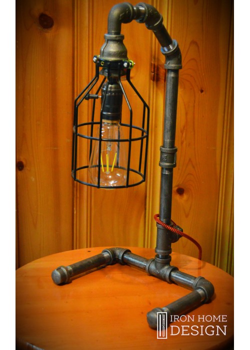 Industrial Iron Pipe Lamp